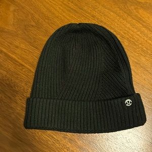 Black LULULEMON Wool Blend Beanie Winter Hat